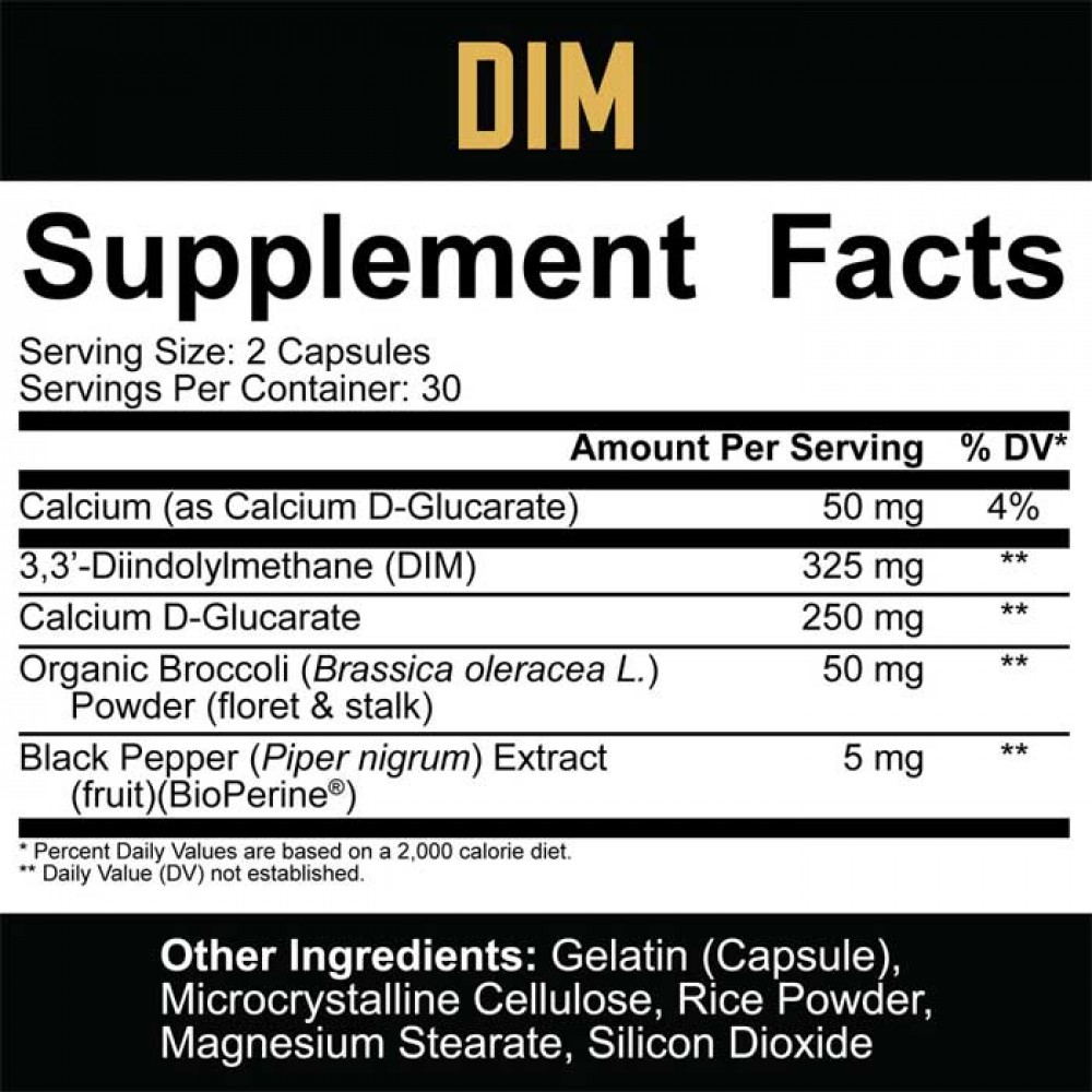 DIM  60 Caps - 5% Nutrition
