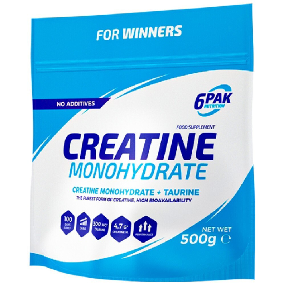Creatine Monohydrate 500g - 6PAK Natural