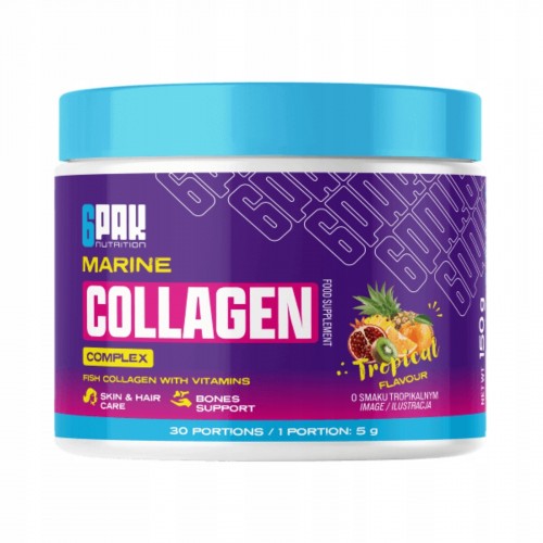 Nutrition Marine Collagen Complex με Υαλουρονικό Οξύ 150gr Tropical - 6PAK
