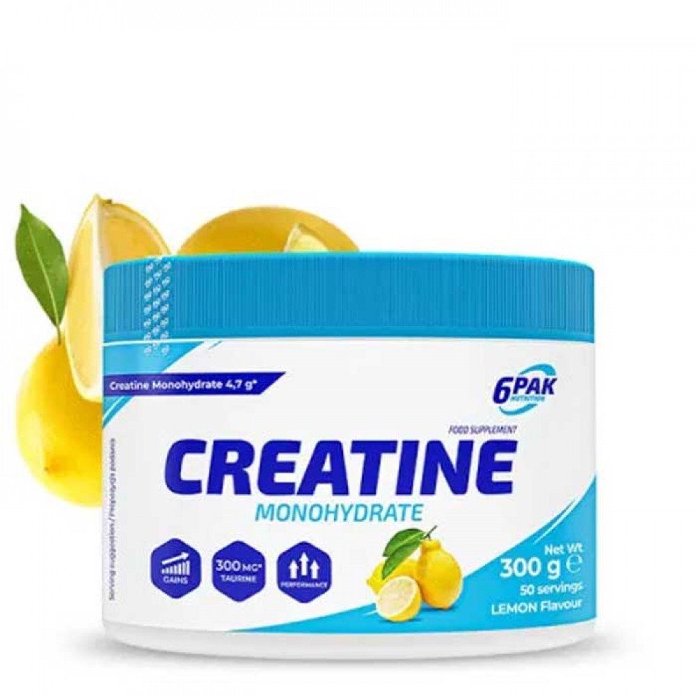 Creatine Monohydrate 300g - 6PAK με γεύση