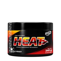 Heat 240g Apple-Peach - 6PAK Nutrition / Thermogenic Preworkout