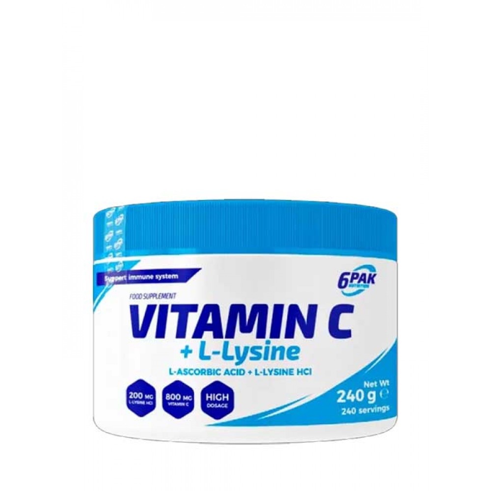 Vitamin C + L-Lysine 240g - 6PAK