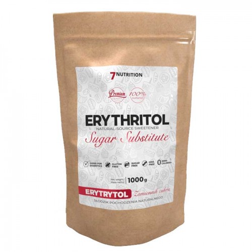 Erythritol 1000g  - 7Nutrition / Ερυθριτόλη Υποκατάστατο ζάχαρης