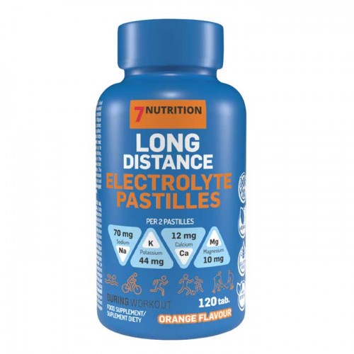 Long Distance Electrolyte Pastilles 120 tabs - 7Nutrition Long Distance Electrolyte Pastilles 120 tabs - 7Nutrition