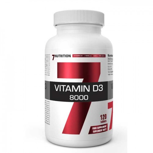 Vitamin D3 8000 120 tabs - 7Nutrition Vitamin D3 8000 120 tabs - 7Nutrition