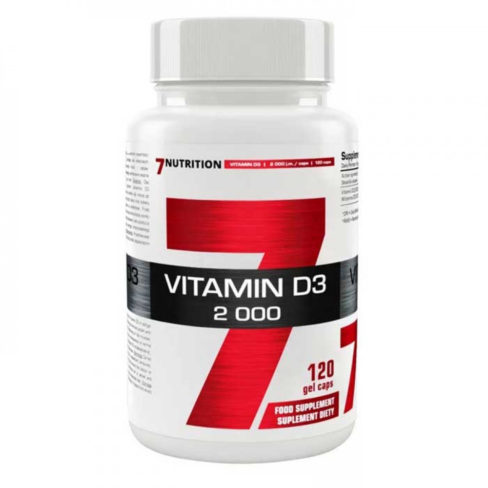 Vitamin D3 2000 120 caps - 7Nutrition