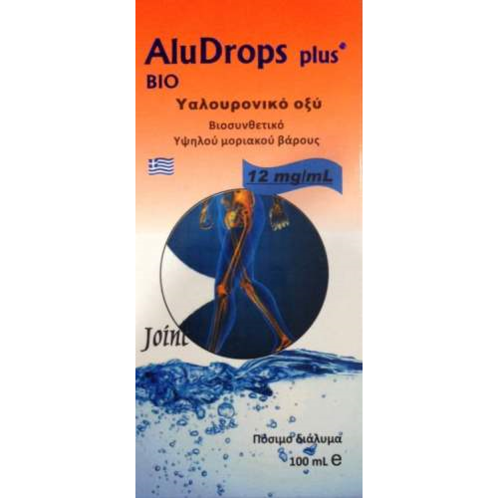 Πόσιμο Υαλουρονικό Οξύ Bio Aludrops Plus Hyaluron 100ml