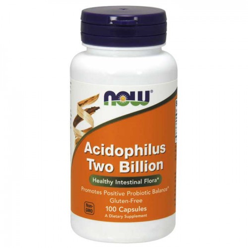 Acidophilus Two Billion - 100 capsules - Now Foods
