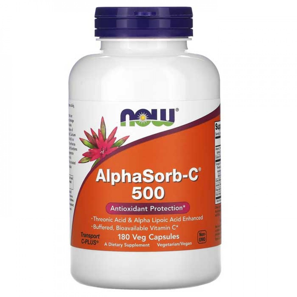 Alphasorb-C 500 180 vcaps - Now Foods