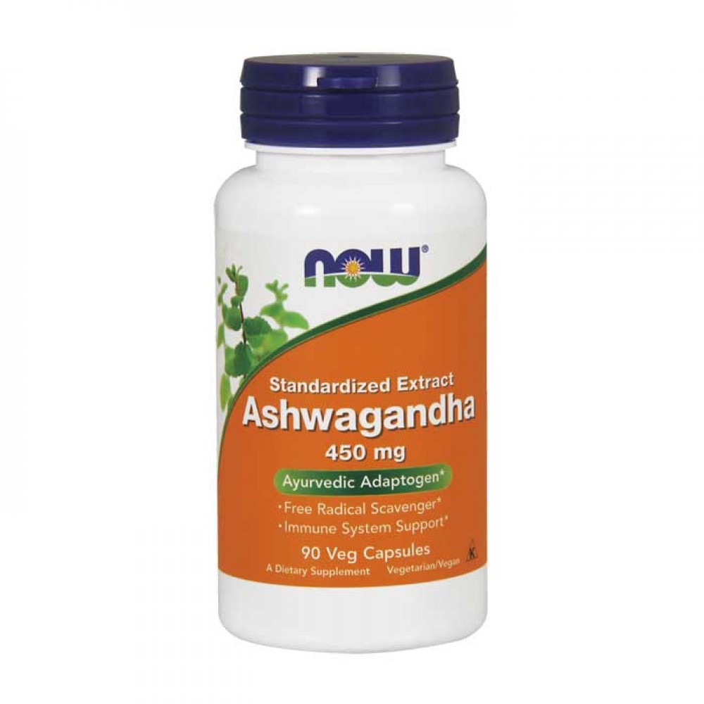 Ashwagandha Extract 450 mg 90Vcaps - Now / Ανοσοποιητικό - Αγιουρβέδα