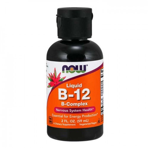 Vitamin B-12 Complex Liquid 59ml - Now Foods  Vitamin B-12 Complex Liquid 59ml - Now Foods