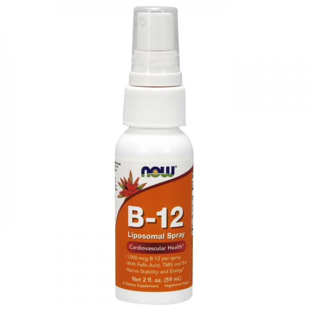 B-12 Liposomal Spray 59ml - Now Foods / Σπρέι με Βιταμίνη Β12