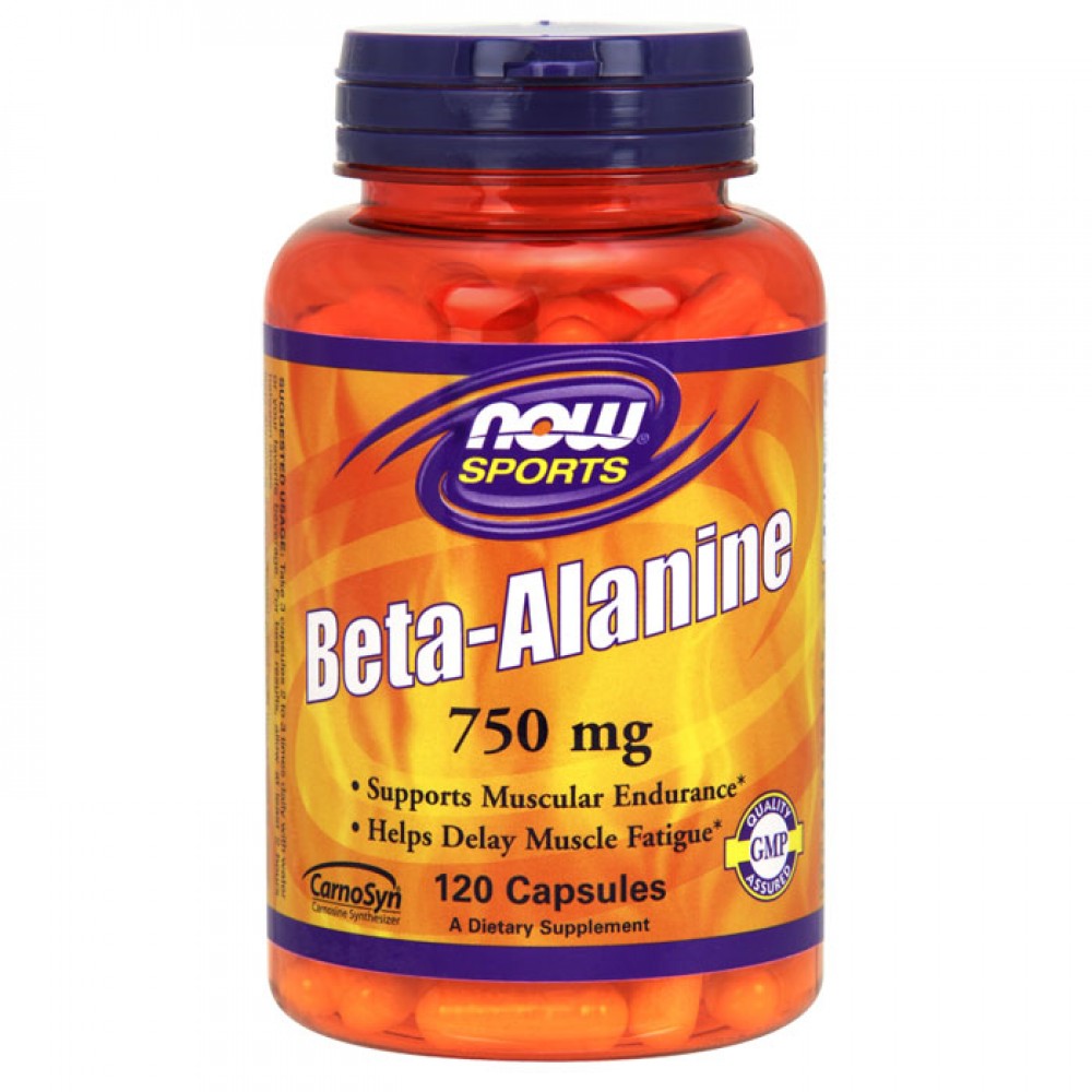 Beta Alanine,750mg (Caps) - 120 caps - Now /  Βήτα Αλανίνη - Αμινοξέα