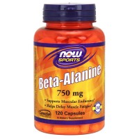 Beta Alanine, 750mg (Caps) - 120 caps - Now /  Βήτα Αλανίνη - Αμινοξέα