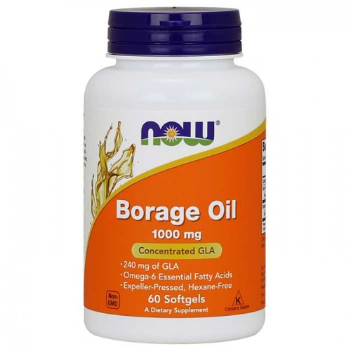 Borage Oil 1000mg 60 μαλακές κάψουλες - Now / Λιπαρά Οξέα Borage Oil 1000mg 60 μαλακές κάψουλες - Now / Λιπαρά Οξέα