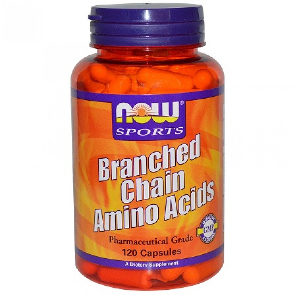 Branched Chain Amino Acids 120 κάψουλες - Now / Αμινοξέα BCAA