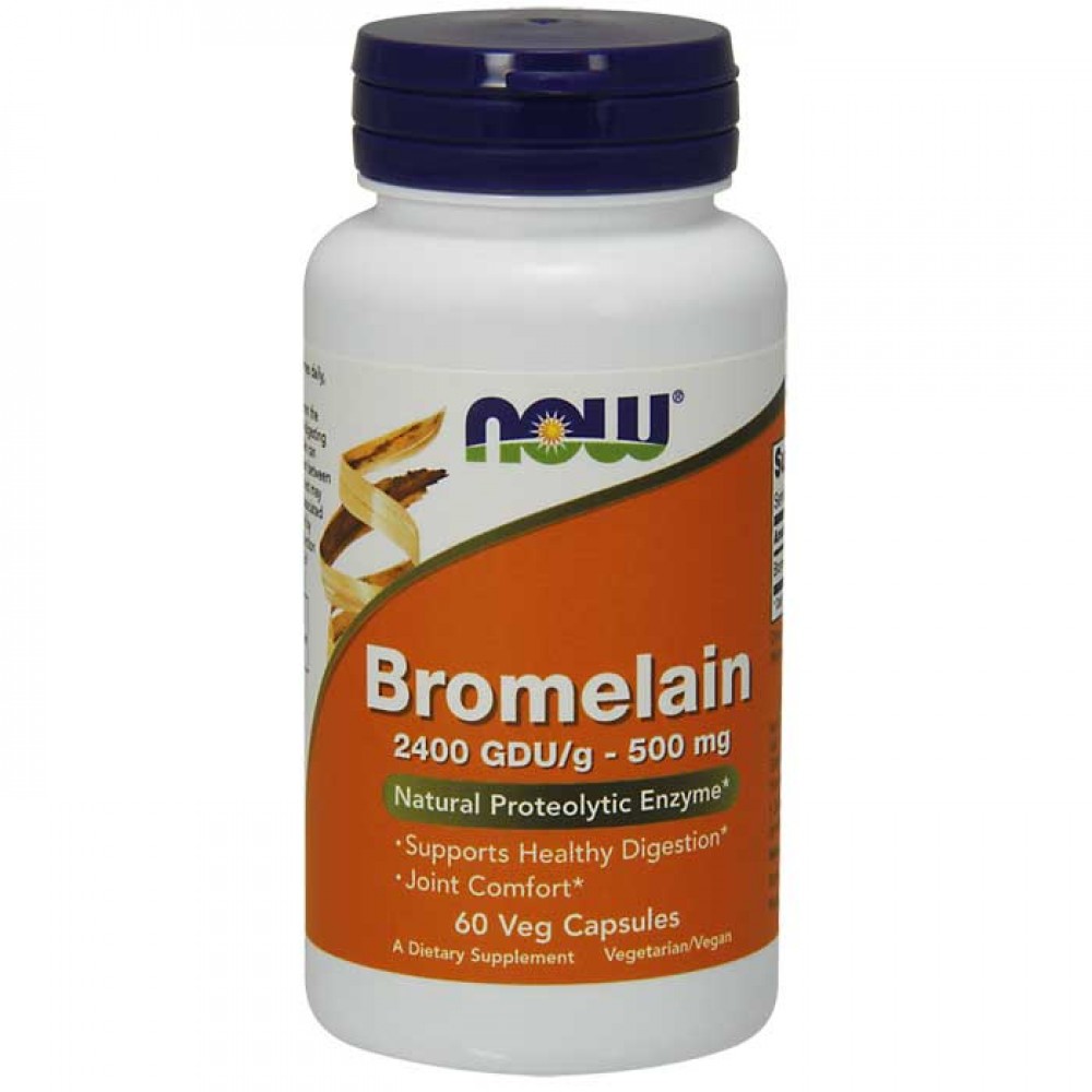 Bromelain 500mg 60 vcaps - Now Foods