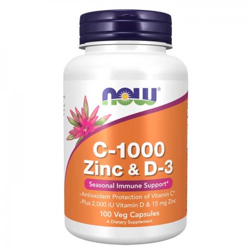 Vitamin C-1000 Zinc & D-3 100 vcaps - Now Vitamin C-1000 Zinc & D-3 100 vcaps - Now