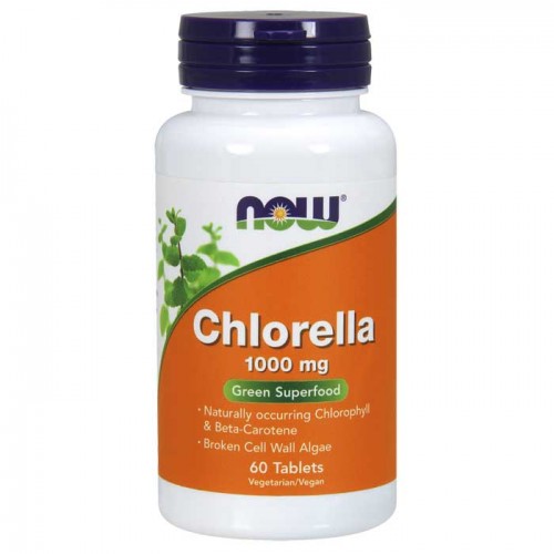 Chlorella 1000mg 60 ταμπλέτες - Now / Φυτικά Συμπληρώματα Chlorella 1000mg 60 ταμπλέτες - Now / Φυτικά Συμπληρώματα