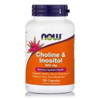 Choline & Inositol 500 mg 100 κάψουλες  - Now / Ειδικό Συμπλήρωμα