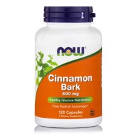 Cinnamon Bark 600mg 120 κάψουλες Κανέλα - Now / Ανοσοποιητικό