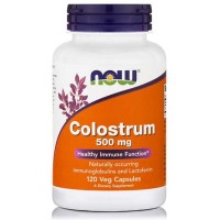 Colostrum 500mg 120 φυτοκάψουλες - Now / Ανοσοποιητικό