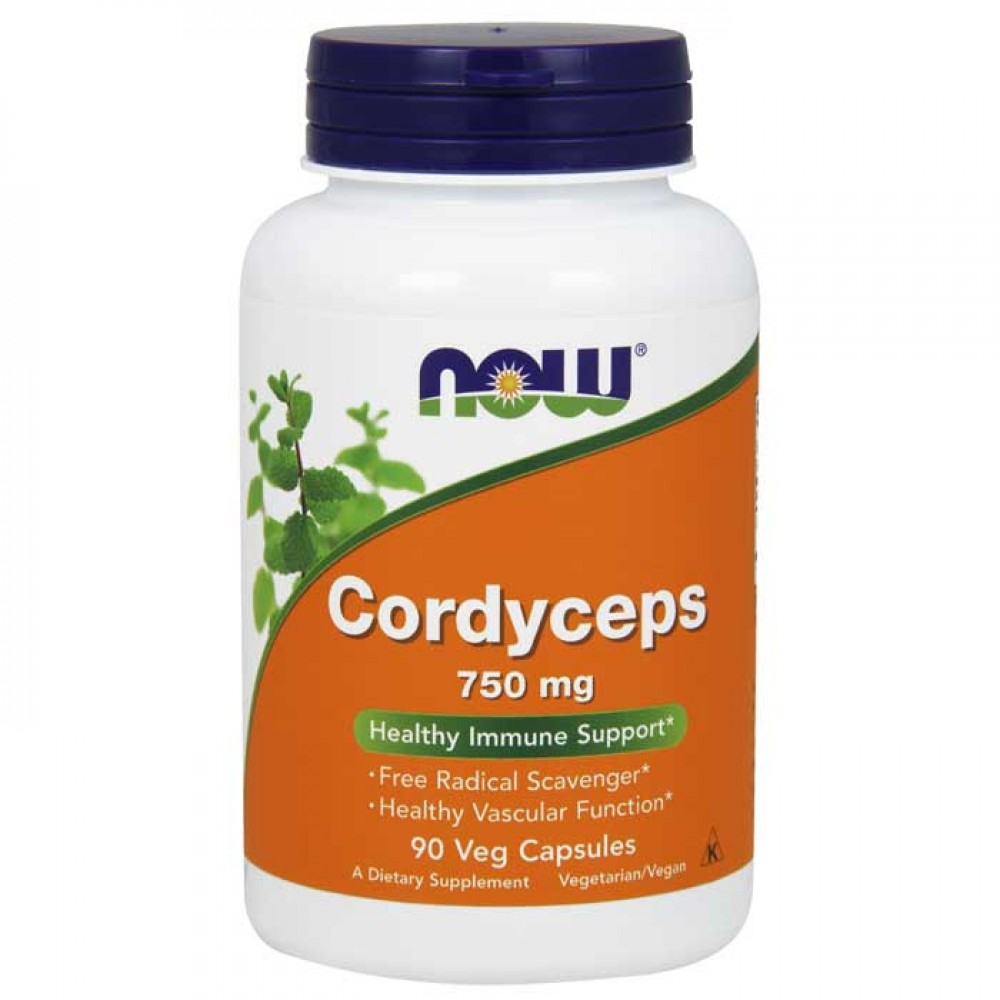 Cordyceps 750mg 90 κάψουλες - Now / Ειδικά Προϊόντα