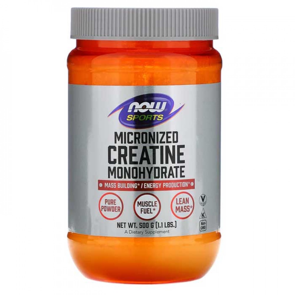 Creatine Monohydrate Powder 500gr - Now Sports