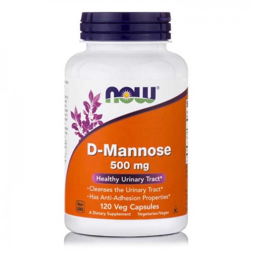 D-Mannose 500mg 120 Φυτοκάψουλες - Now / Ουροποιητικό