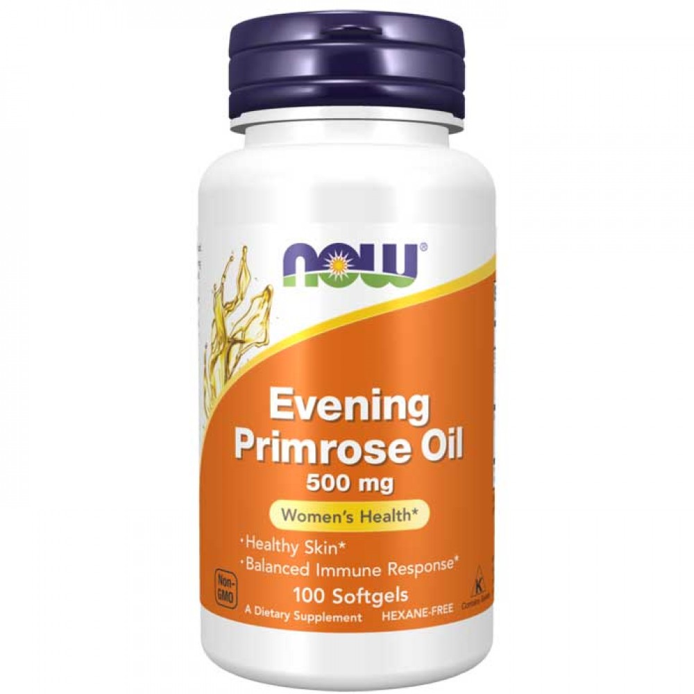 Evening Primrose Oil 500mg 100 μαλακά τζελ - NOW / Γυναικεία Υγεία - Νυχτολούλουδο