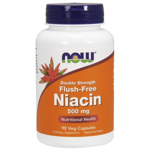 Niacin Flush-Free  500mg - 90 vcaps - Now / Βιταμίνη Niacin Flush-Free  500mg - 90 vcaps - Now / Βιταμίνη