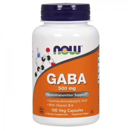 GABA 500mg with Vitamin B6 100 vcaps - Now Foods GABA 500mg with Vitamin B6 100 vcaps - Now Foods