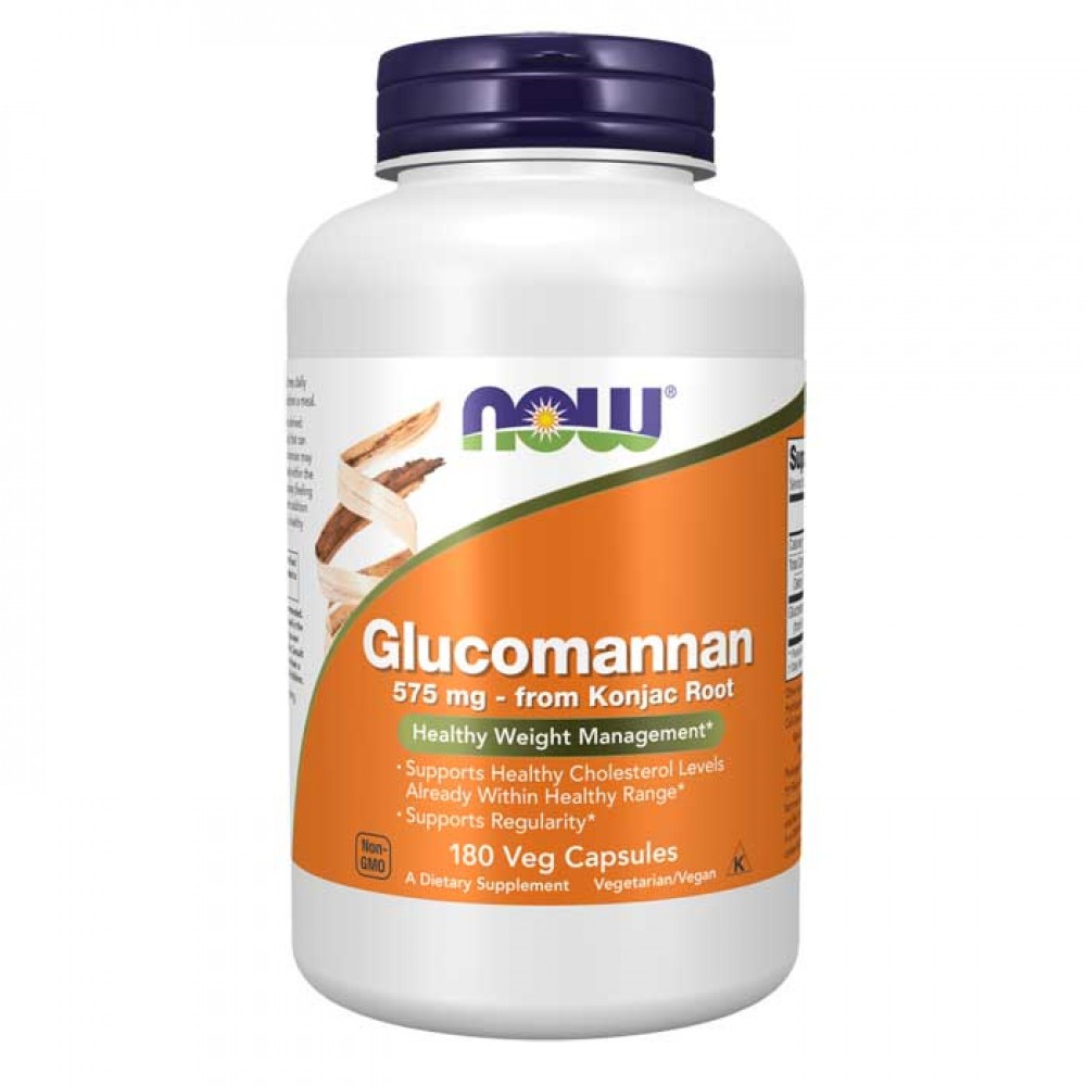 Glucomannan  575mg 180 vcaps - Now Foods