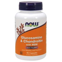 Glucosamine & Chondroitin with MSM 90 Capsules - Now Foods