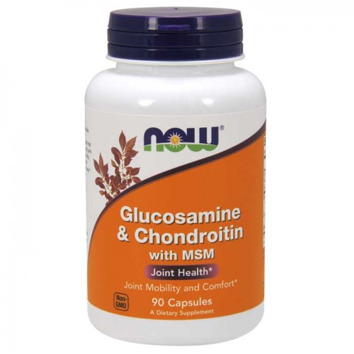 Glucosamine & Chondroitin with MSM 90 Capsules - Now Foods Glucosamine & Chondroitin with MSM 90 Capsules - Now Foods