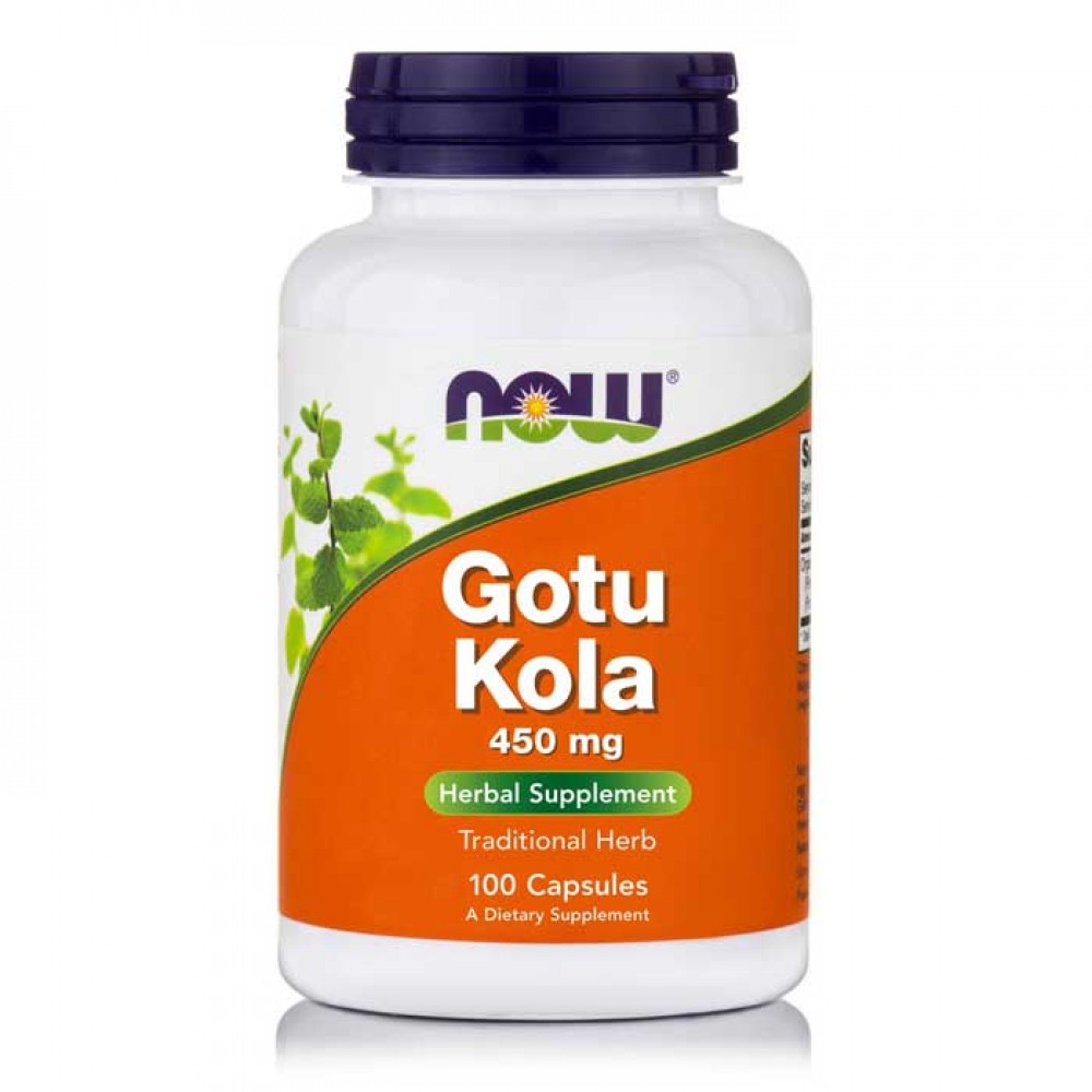 Gotu Kola 450mg 100 φυτοκάψουλες - Now / Βοτανοθεραπεία