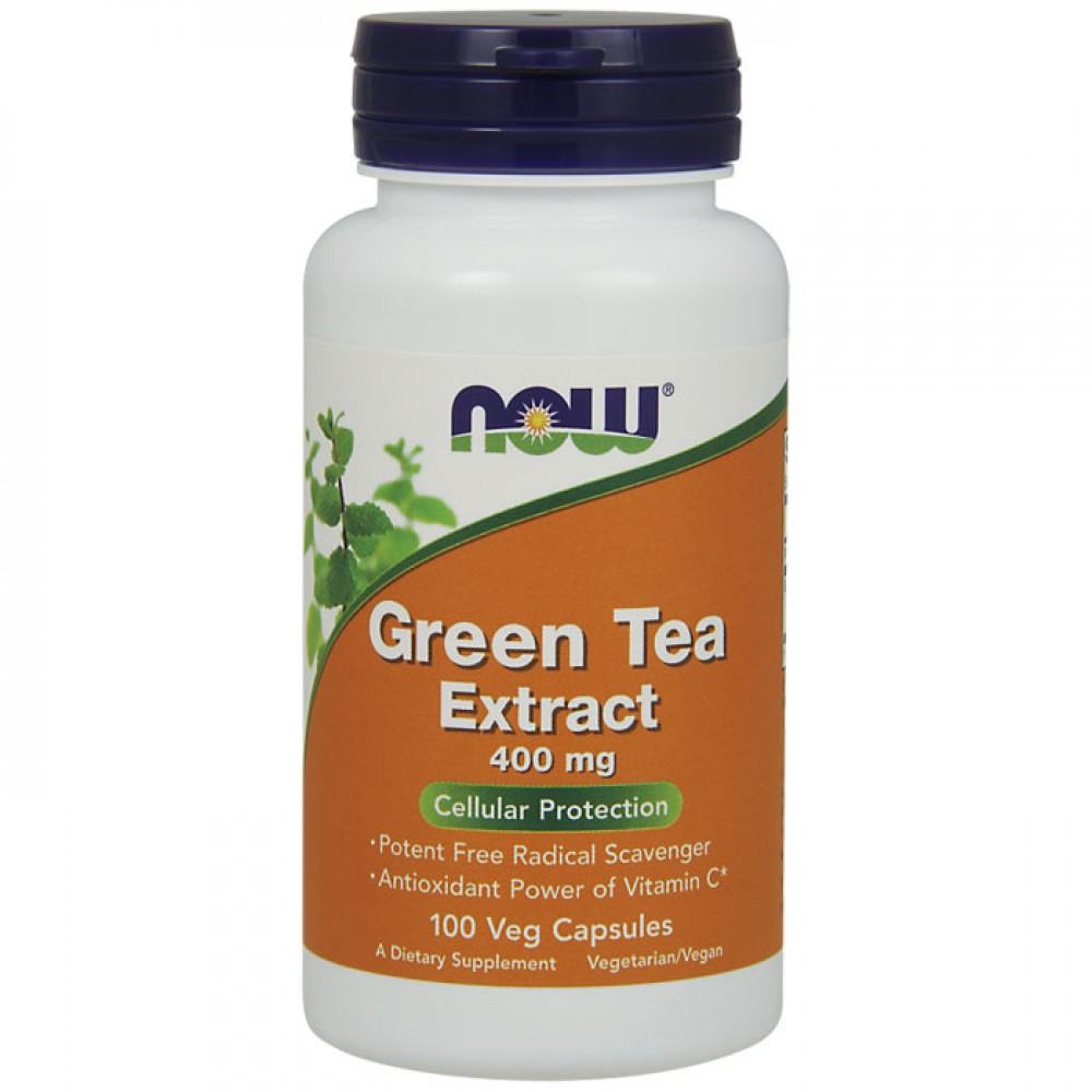 Green Tea Extract,400mg - 100 caps - Now / Λιποδιαλύτης