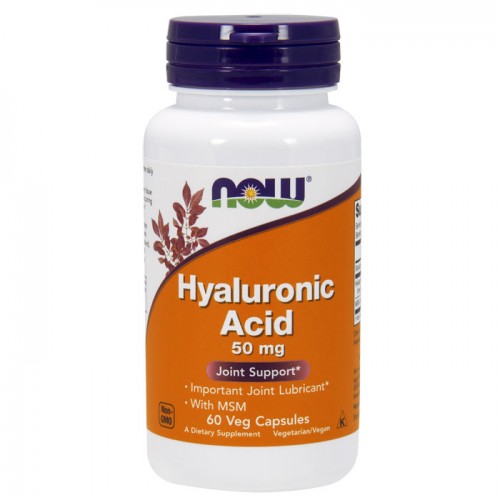 Hyaluronic Acid with MSM, 50mg - 60 vcaps NOW Foods / Υαλουρονικό Οξύ Hyaluronic Acid with MSM, 50mg - 60 vcaps NOW Foods / Υαλουρονικό Οξύ