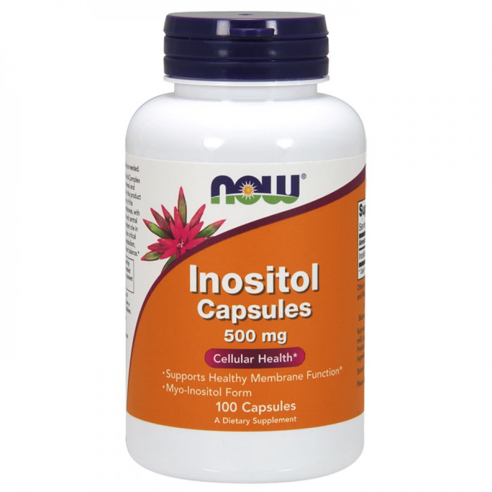 Inositol 500mg 100 κάψουλες - Now  / Βιταμίνες