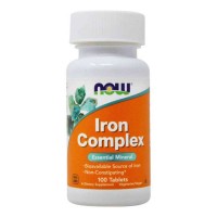 Iron Complex Essential Mineral 100 ταμπλέτες - Now / Σίδηρος