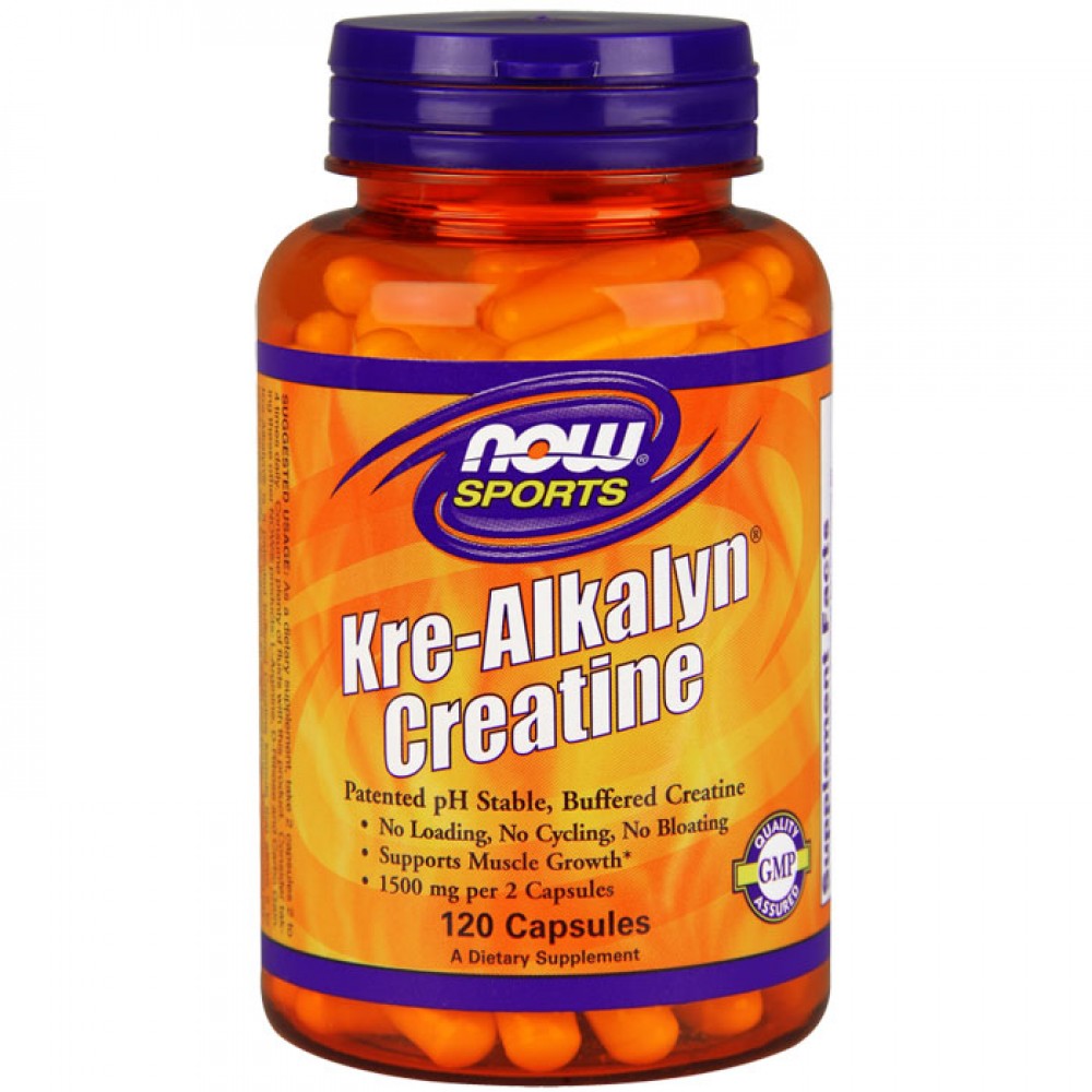 Kre-Alkalyn Creatine - 120 caps - Now / Κρεατίνη