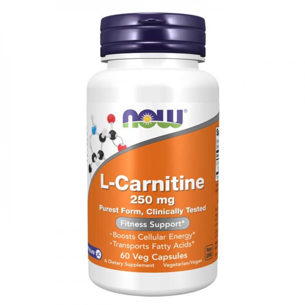 L-Carnitine 250 mg 60 vcaps - NOW