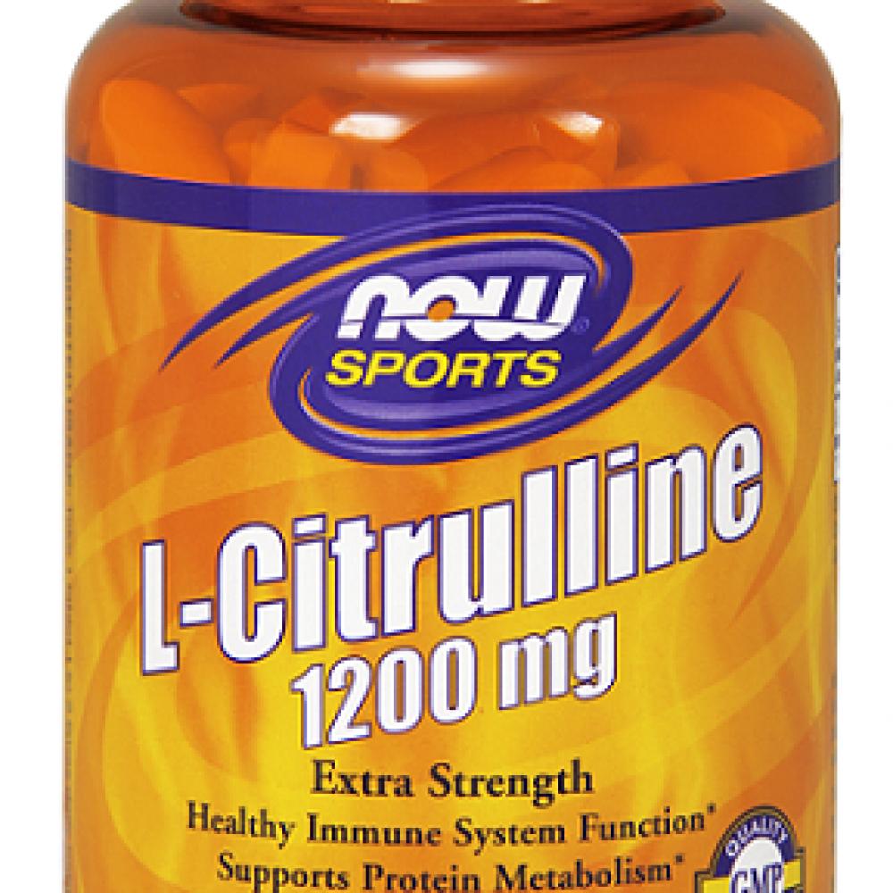 L-Citrulline,1200mg (Extra Strength) - 120 tablets - Now / Κιτρουλίνη