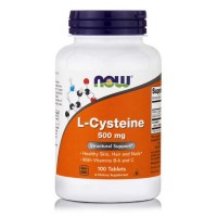 L-Cysteine 500mg 100 ταμπλέτες - Now / Μαλλιά Νύχια Δέρμα