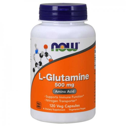 L-Glutamine 500mg 120  vcaps - Now Foods L-Glutamine 500mg 120  vcaps - Now Foods