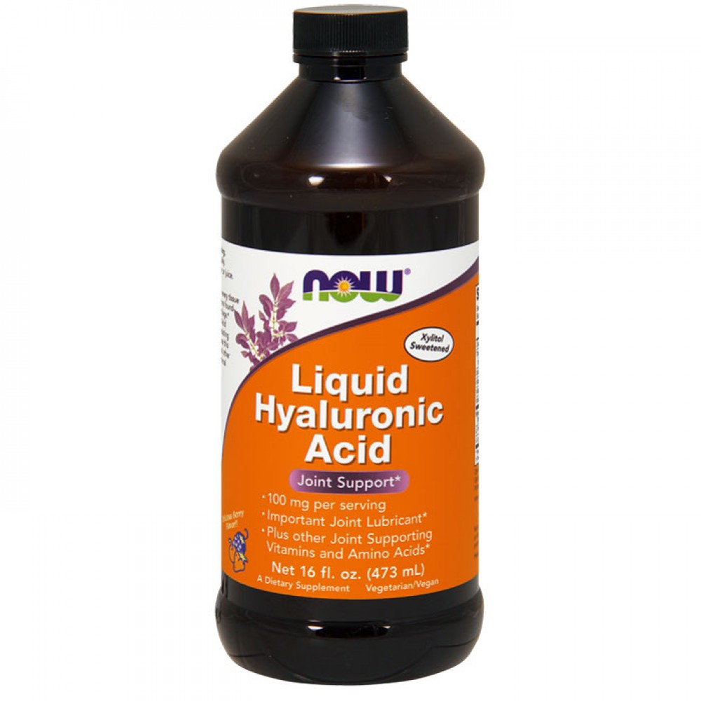 Liquid Hyaluronic Acid - 473 ml. NOW Foods / Υγρό Υαλουρονικό Οξύ