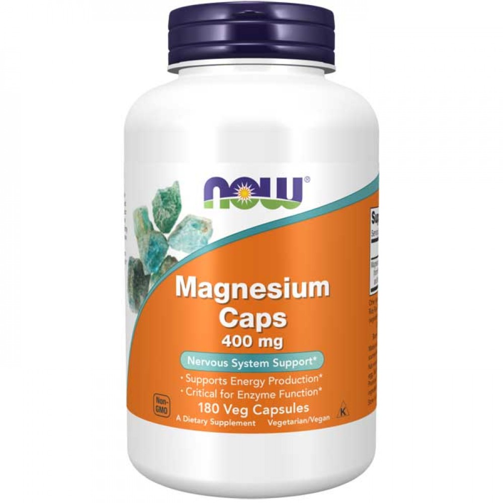 Magnesium Caps 180 vcaps - Now Foods