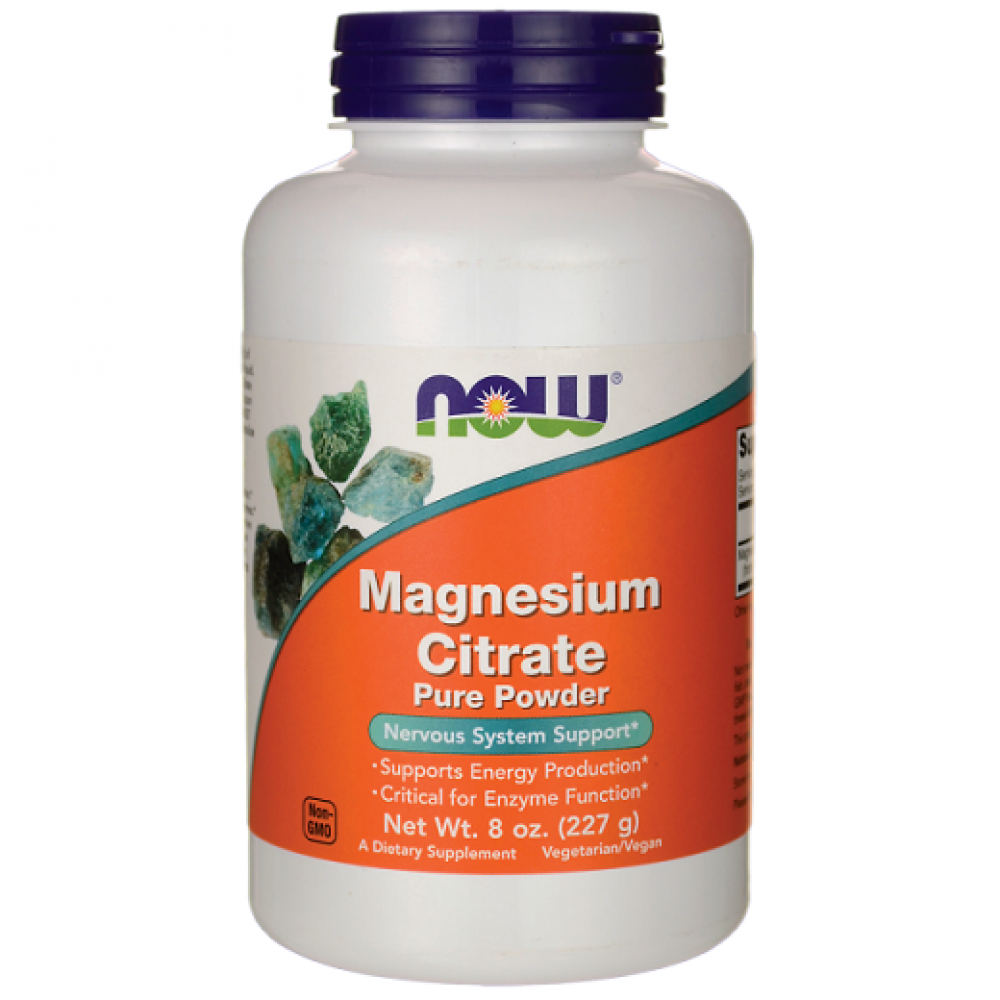 Magnesium Citrate Pure Powder 227γρ - Now / Μέταλλα