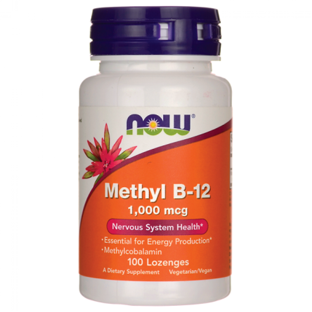 Methyl B-12 1000 mcg 100 παστίλιες Lozenges - Now / Βιταμίνη