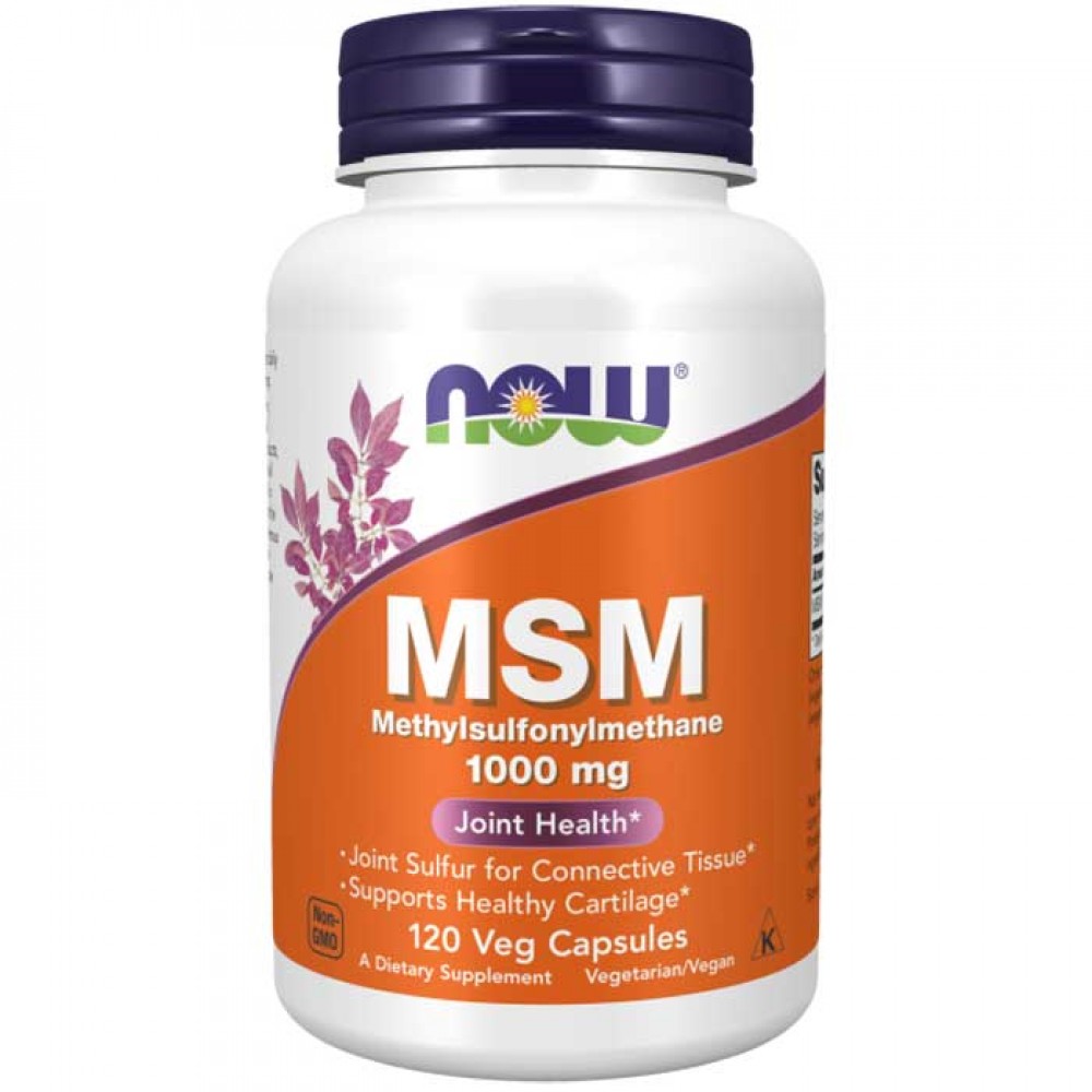 MSM 1000mg 120 vcaps - NOW Foods